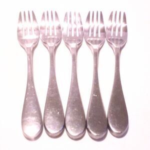 Knork 5 Piece Forks Original Satin Matte Stainless Thick Handle Flatware